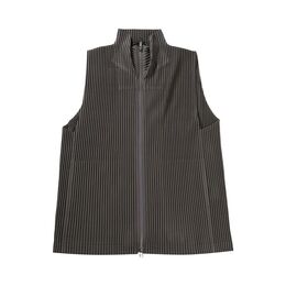 Homme Plissé Issey Miyake: Серый жилет 