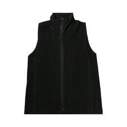 Homme Plissé Issey Miyake: Чёрный жилет 