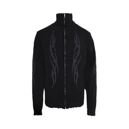 Balenciaga: Чёрный кардиган 