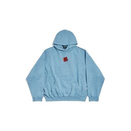 Balenciaga: Синяя толстовка 