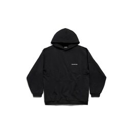 Balenciaga: Чёрная толстовка 
