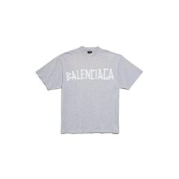 Balenciaga: Серая футболка 