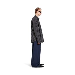 Balenciaga: Чёрная рубашка 
