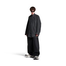 Balenciaga: Чёрная рубашка  Cocoon
