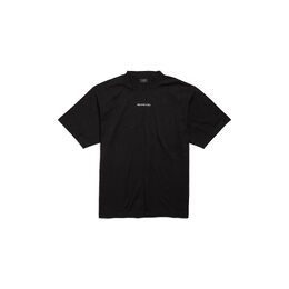 Balenciaga: Чёрная футболка 