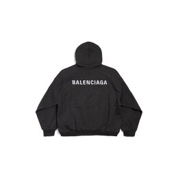 Balenciaga: Чёрная толстовка 