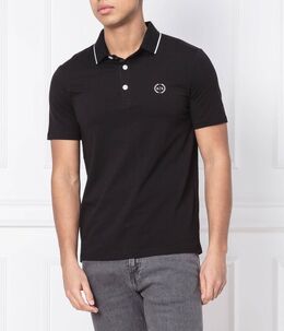 Armani Exchange: Чёрная рубашка 