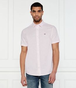 Tommy Jeans: Розовая рубашка 
