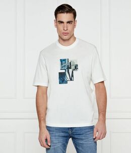 Armani Exchange: Белая футболка 