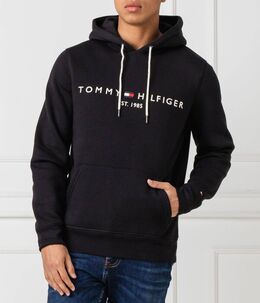 Tommy Hilfiger: Чёрная толстовка 