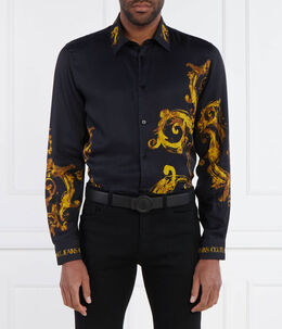 Versace Jeans Couture: Чёрная рубашка 