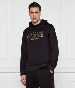 Armani Exchange: Чёрный свитер 