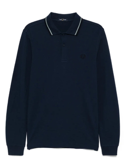 Fred Perry: Синяя рубашка  Twin Tipped