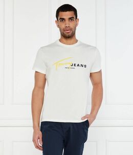 Tommy Jeans: Белая футболка 