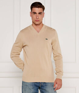 Lacoste: Жёлтый свитер 