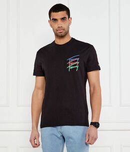Tommy Jeans: Чёрная футболка 
