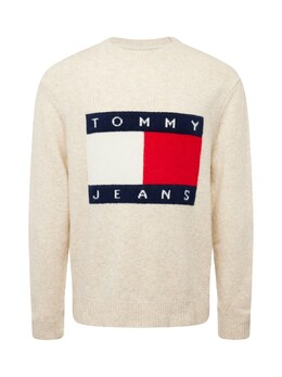 Tommy Hilfiger: Бежевый свитер  Tommy Jeans