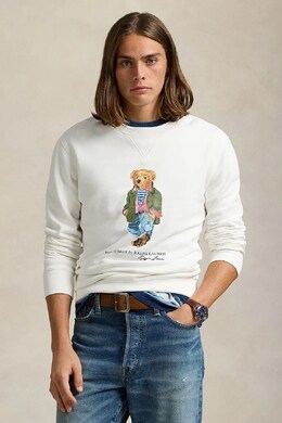Polo Ralph Lauren: Белая толстовка 