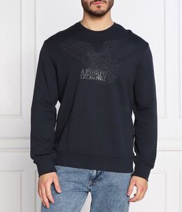 Armani Exchange: Синий свитер 