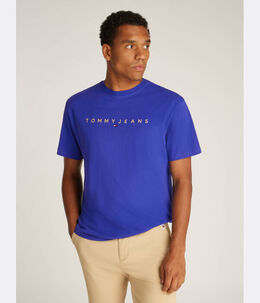 Tommy Jeans: Фиолетовая футболка 
