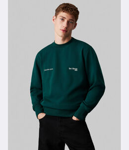 Calvin Klein Jeans: Зелёный свитер 