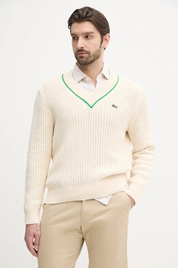 Lacoste: Бежевый свитер 