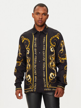 Versace Jeans Couture: Чёрная рубашка 