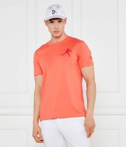 Lacoste: Оранжевая футболка  Djokovic