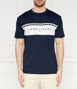 Tommy Jeans: Синяя футболка 