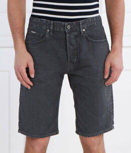 Pepe Jeans London: Серые шорты 