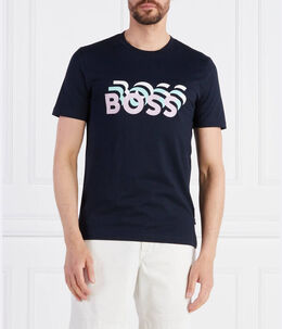 BOSS: Чёрная футболка 