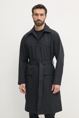 Armani Exchange: Тёмное пальто 
