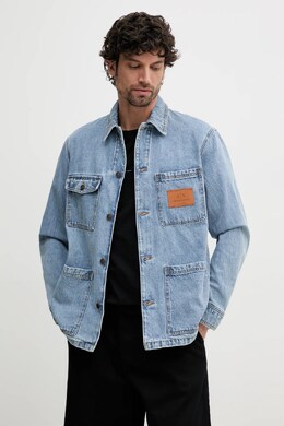 Armani Exchange: Синяя куртка 