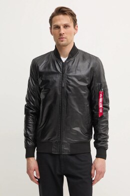 Alpha Industries: Кожаная куртка 