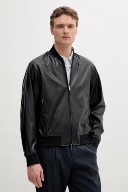 Armani Exchange: Чёрная куртка 
