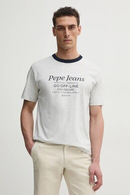 Pepe Jeans: Серая футболка 