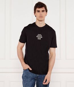 Armani Exchange: Чёрная футболка 