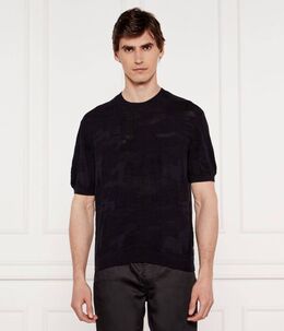 Armani Exchange: Чёрная футболка 
