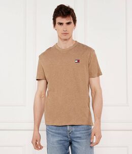 Tommy Jeans: Коричневая футболка 