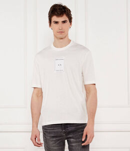 Armani Exchange: Белая футболка 