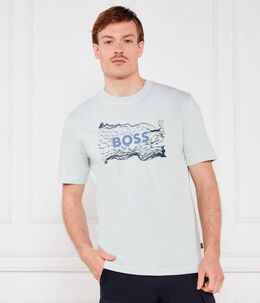 BOSS Orange: Синяя футболка 