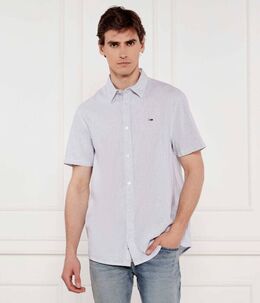 Tommy Jeans: Синяя рубашка 