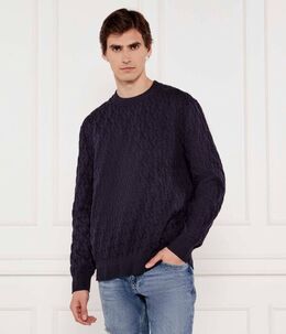 Calvin Klein Jeans: Синий свитер 