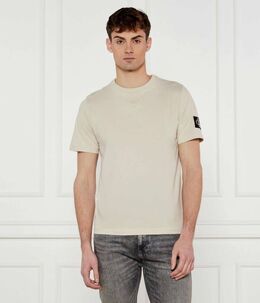 Calvin Klein Jeans: Жёлтая футболка 
