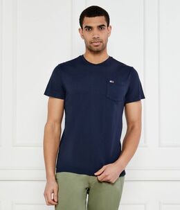 Tommy Jeans: Синяя футболка 