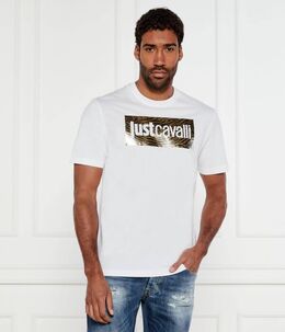 Just Cavalli: Белая футболка 