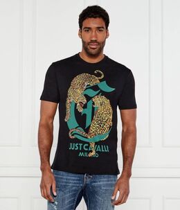Just Cavalli: Чёрная футболка 