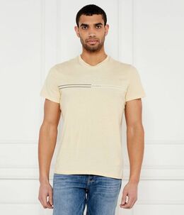 Tommy Jeans: Бежевая футболка 