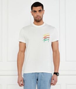 Tommy Jeans: Белая футболка 