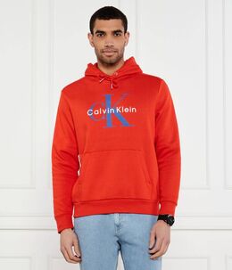 Calvin Klein Jeans: Оранжевый свитер 